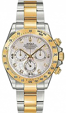 Rolex Daytona Cosmograph 40mm Steel and Yellow Gold 116523 WhiteMOP Diamonds