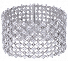 Jacob & Co. Jewelry Fine Jewelry Diamond Mesh Cuff Bracelet 91019600