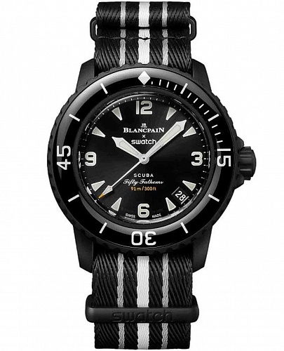 Blancpain x Swatch Scuba Fifty Fathoms Ocean of Storms 42mm SO35B400