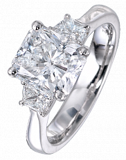 Jacob & Co. Jewelry Bridal Rectangular Cut Diamond Solitaire ENGPC301DQ