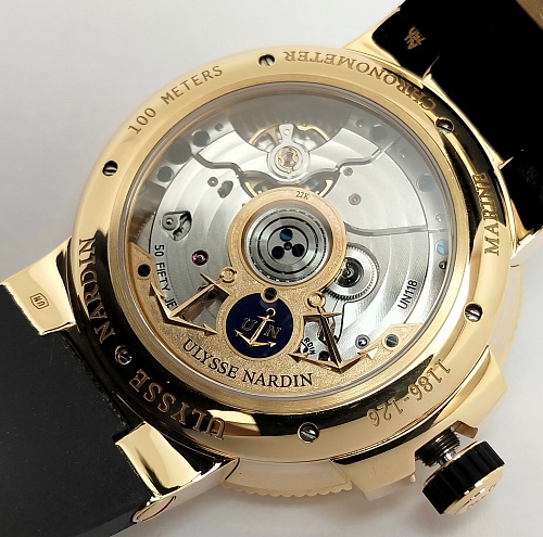 Ulysse Nardin Marine Chronometer Manufacture Gold 43mm 1186-126-3/62